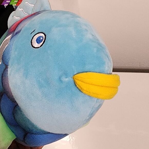 Kids Children's Book Rainbow Fish Plush Stuffed Animal Toy NEW - Picture 6 of 15